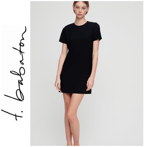 Aritzia Babaton Black Patricio Dress Size 4 - Picture 1 of 12
